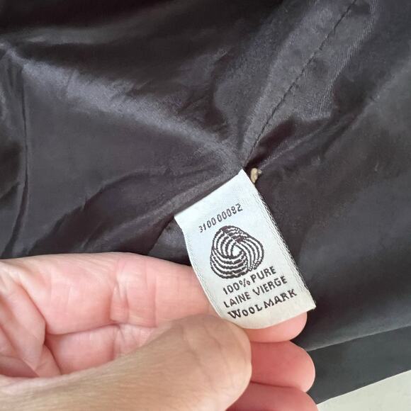 Vintage Pendleton Plaid 100% virgin Wool Blazer Black Brown m Womens 14 Jacket - Picture 13 of 16